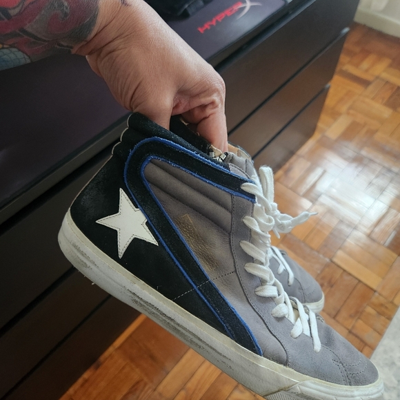 Golden Goose Slide Size 42 High-Top Star Sneakers Unisex - Picture 7 of 7